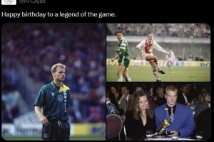 博格坎普迎56岁生日，母队阿贾克斯发文庆生：足坛传奇生日快乐！